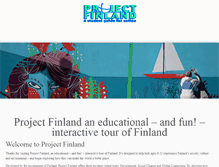 Tablet Screenshot of projectfinland.org